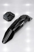 Gloss black front fender and mounting adapter